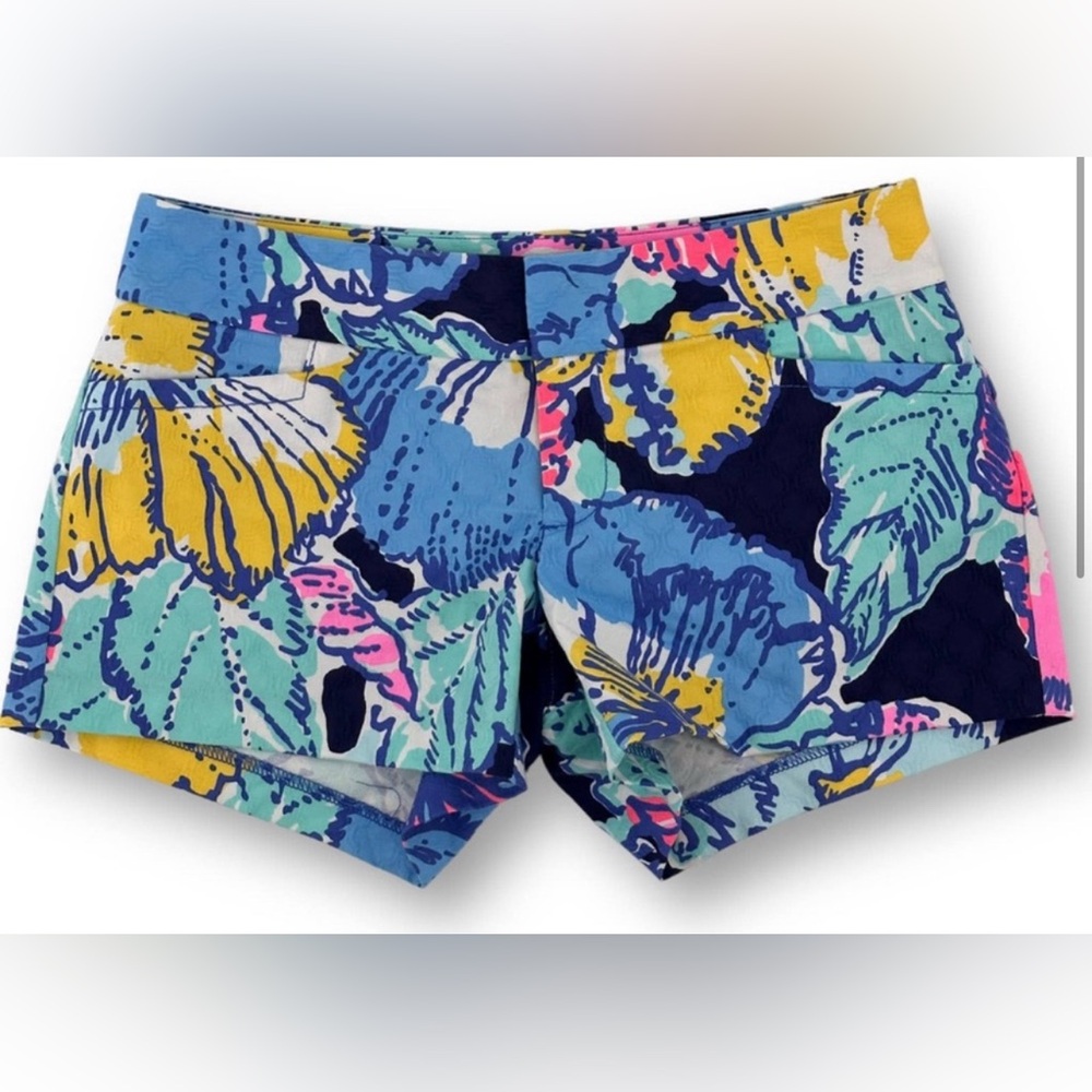 Lilly Pulitzer Women’s Ellie Pop Up Big Flirt‎ 4” Preppy Shorts Size 10